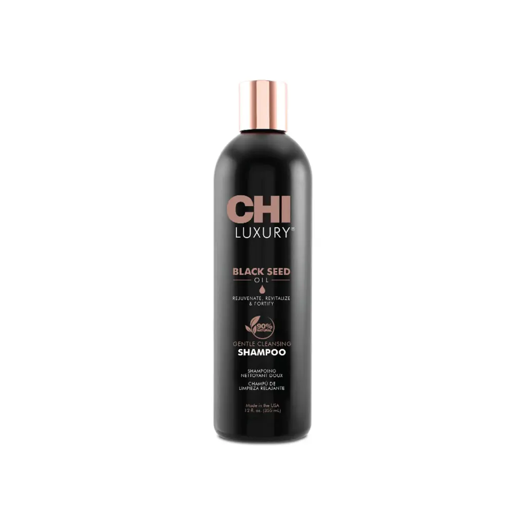 [CHILS12SA] CHI Luxury Black Seed Oil Gentle Cleansing  Shampoo - 355 ml  ﺗﺸﻲ ﺷﺎﻣﺒﻮ ﺯﻳﺖ ﺣﺒﺔ ﺍﻟﺒﺮﻛﺔ ﻳﺠﺪﺩ ﻭﻳﻨﻌﺶ ﻭﻳﻘﻮﻱ ﺍﻟﺸﻌﺮ