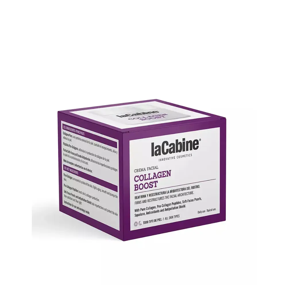[03615] La Cabine CREMA FACIAL COLLAGEN BOOST MULTI IDIOMA 50ML-كريم الكولاجين لنضارة البشرة 50  مل