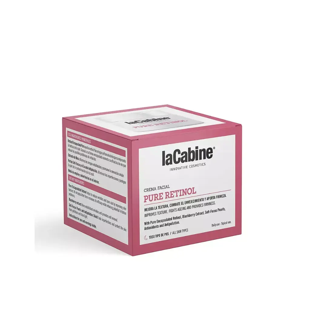 [03598] La Cabine CREMA FACIAL PURE RETINOL MULTI IDIOMA 50ML-كريم الريتينول النقي لمقاومة التجاعيد 50  مل