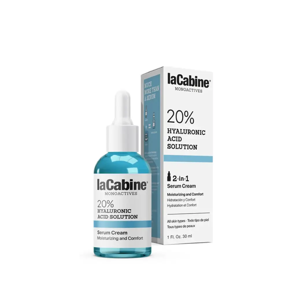 [03610] La Cabine MONOACTIVES HYALURONIC ACID 30ML-سيروم كريمي - حمض الهيالورونيك تركيز 20%  30  مل