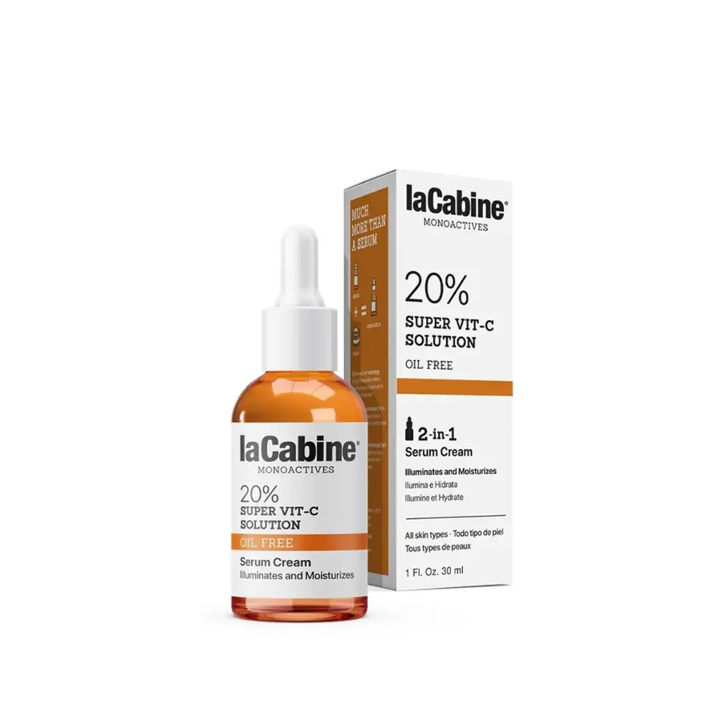 [03608] La Cabine MONOACTIVES SUPER VIT C SOLUTION 30ML-سيروم كريمي- فيتامين سي تركيز 20% 30  مل