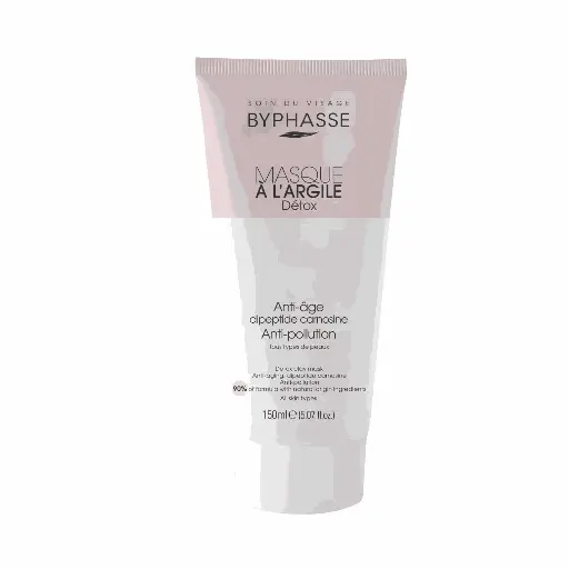 [1000035102] BYPHASSE Detox Clay Mask All Skin Types 150Ml - ماسك الطين للوجه يحتوي على ٩٠٪ من المكونات الطبيعية 150 مل