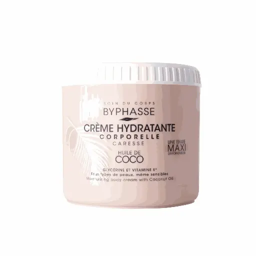 [1000001029] BYPHASSE Moisturizing Body Cream With Coconut Oil 500Ml - كريم للجسم بزيت جوز الهند فائق الترطيب