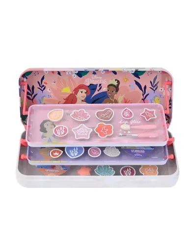 [1510674E] GS Princess  Artisan picnic Triple Layer Beauty Tin - علبة مكياج أميرات ديزني بثلاث صفوف