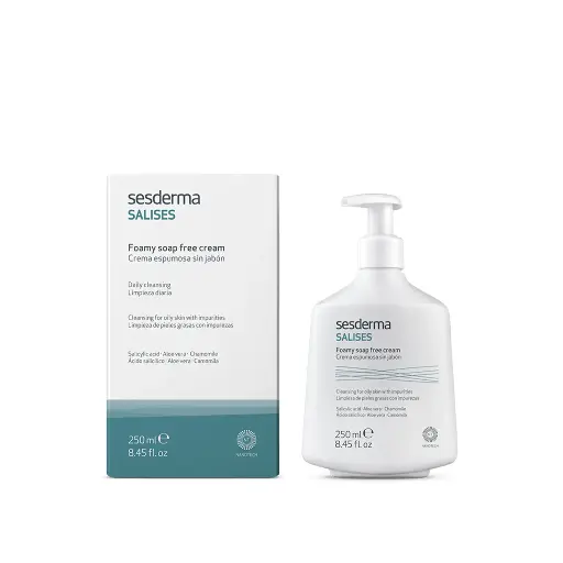 Sesderma Salises Foamy Soap Free 250ml- سيزديرما ساليسيس غسول كريم رغوي للوجه - خالي من الصابون