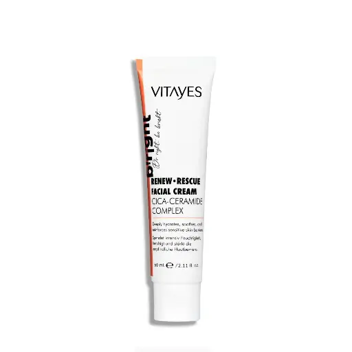 [1411] Vitayes Bright CICA-Ceramide Cream 60ml - فيتايس كريم سيكا مرطب ومهدئ للبشرة