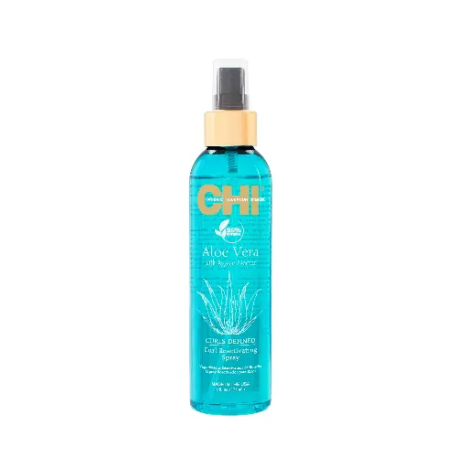 [CHIAVRS6SA] CHI Aloe Vera Curl Reactivating Spray - 177 ml ﺗﺸﻲ ﺳﺒﺮﺍﻱ ﻟﺘﺠﺪﻳﺪ ﺧﺼﻼﺕ ﺍﻟﺸﻌﺮ ﺍﻟﻜﻴﺮﻟﻲ ﺑﺎﻷﻟﻮﻓﻴﺮﺍ