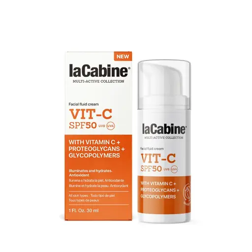 [03606] La Cabine CREAM VIT C SPF50 30ML -كريم واقي من الشمس SPF 50 معزز بفيتامين سي 30 مل