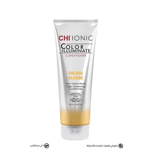 [CHICIS8SA] CHI Ionic Color Illuminate Conditioner Golden Blonde - 251 ml تشي بلسم مدعم للون الشعر ذهبي أشقر