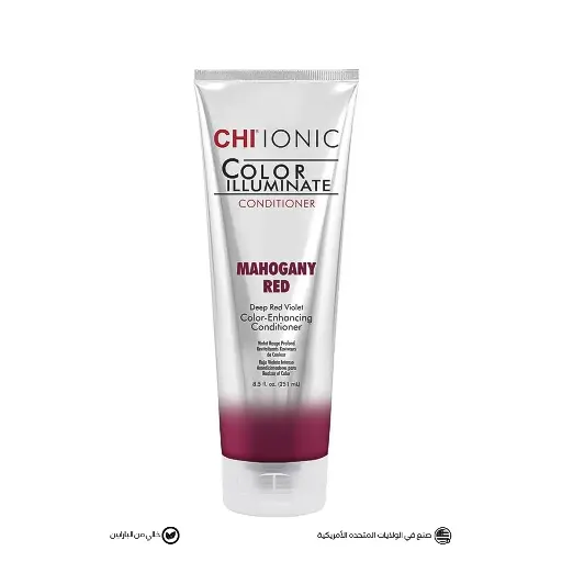 [CHICIRR8SA] CHI Ionic Color Illuminate Conditioner Mahogany Red - 251 ml تشي بلسم مدعم للون الشعر  أحمر