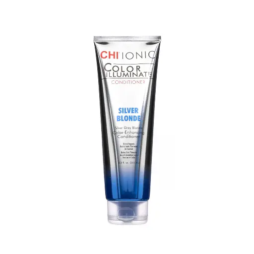 [CHICISB8SA] CHI Ionic Color Illuminate Conditioner Silver Blonde - 251 ml ﺗﺸﻲ ﺑﻠﺴﻢ ﻣﺪﻋﻢ ﻟﻠﻮﻥ ﺍﻟﺸﻌﺮ ﺍﻷﺷﻘﺮ ﺍﻟﻔﻀﻲ