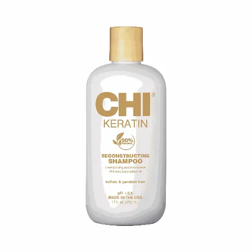 [CHI0213SA] CHI Keratin Reconstructing Shampoo - 355 ml ﺗﺸﻲ ﺷﺎﻣﺒﻮ ﺍﻟﻜﻴﺮﺍﺗﻴﻦ ﻣﺮﻣﻢ ﻟﻠﺸﻌﺮ