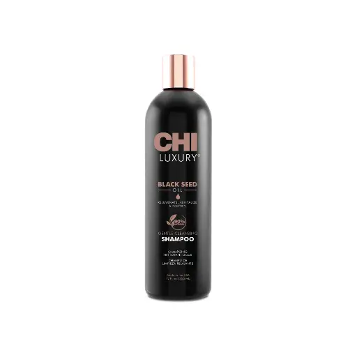 [CHILS12SA] CHI Luxury Black Seed Oil Gentle Cleansing  Shampoo - 355 ml  ﺗﺸﻲ ﺷﺎﻣﺒﻮ ﺯﻳﺖ ﺣﺒﺔ ﺍﻟﺒﺮﻛﺔ ﻳﺠﺪﺩ ﻭﻳﻨﻌﺶ ﻭﻳﻘﻮﻱ ﺍﻟﺸﻌﺮ