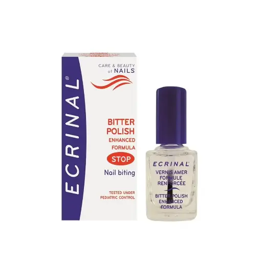 [991496] Ecrinal Serum Bitter Polish Enhanced Formula Stop Nail biting - 10ml اكرينال سيروم التوقف عن عادة قضم الأظافر